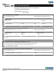 Document preview: Forme V-3285 Demande D'aide Financiere - Programme D'aide Financiere Aux Activites De Sensibilisation a La Mobilite Durable Mobilisactions - Quebec, Canada (French)