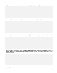 Forme V-3175 Programme En Efficacite Du Transport Maritime, Aerien Et Ferroviaire (Petmaf) - Quebec, Canada (French), Page 7