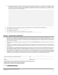 Forme V-3175 Programme En Efficacite Du Transport Maritime, Aerien Et Ferroviaire (Petmaf) - Quebec, Canada (French), Page 9