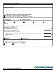 Forme V-3007 Demande D&#039;aide Financiere - Quebec, Canada (French), Page 2