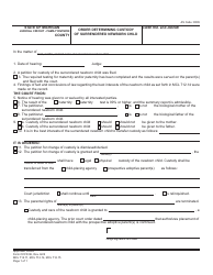 Document preview: Form CCFD06 Order Determining Custody of Surrendered Newborn Child - Michigan