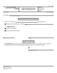 Document preview: Form JC29 Acceptance/Rejection and Order to Transfer Case - Michigan