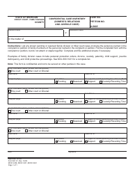 Document preview: Form MC21 Confidential Case Inventory (Domestic Relations and Juvenile Code) - Michigan