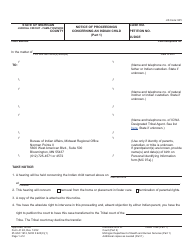 Form JC48 Notice of Proceedings Concerning an Indian Child - Michigan