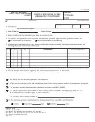 Document preview: Form JC14A Order of Disposition, in-Home (Delinquency Proceedings) - Michigan