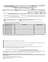 Document preview: Form JC14B Order of Disposition, out-Of-Home (Delinquency Proceedings) - Michigan