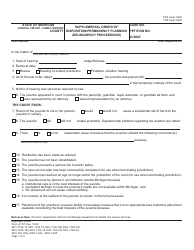 Document preview: Form JC57 Supplemental Order of Disposition/Permanency Planning (Delinquency Proceedings) - Michigan