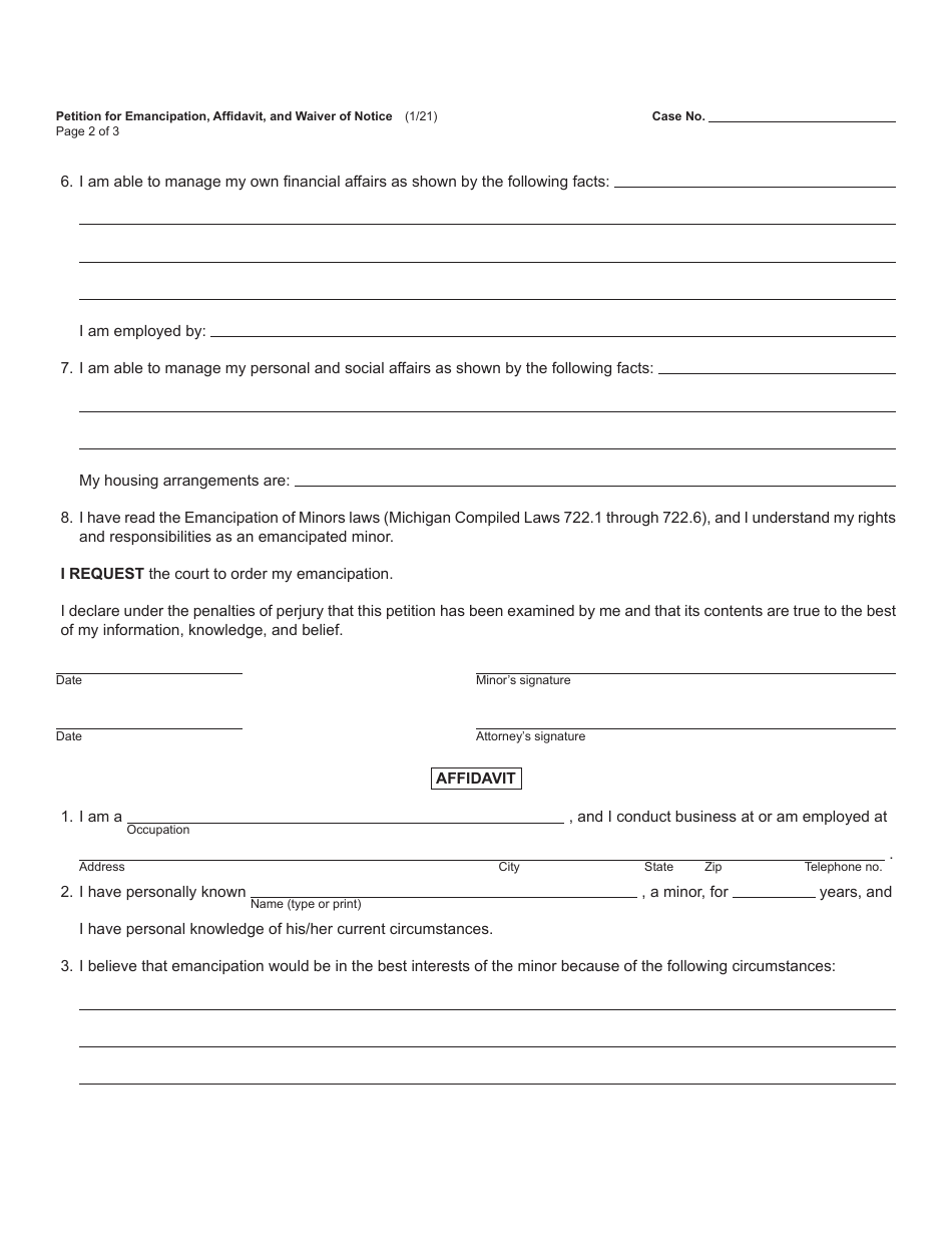 Form Pc100 Download Fillable Pdf Or Fill Online Petition For 