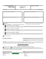 Document preview: Form MC03 Answer, Civil - Michigan