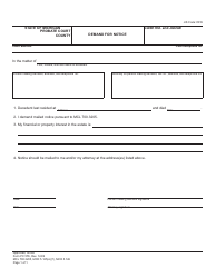 Document preview: Form PC555 Demand for Notice - Michigan