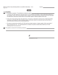 Form PC551 Petition and Order to Open Safe-Deposit Box to Locate Will or Burial Deed - Michigan, Page 2