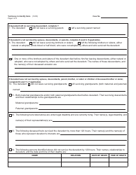 Form PC565 Testimony to Identify Heirs - Michigan, Page 2
