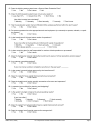 DHEC Form 0574 Utility Sustainability Assessment - South Carolina, Page 3