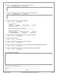 DHEC Form 0574 Utility Sustainability Assessment - South Carolina, Page 4