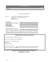 Claim Affirmation Form - Stanislaus County, California, Page 2