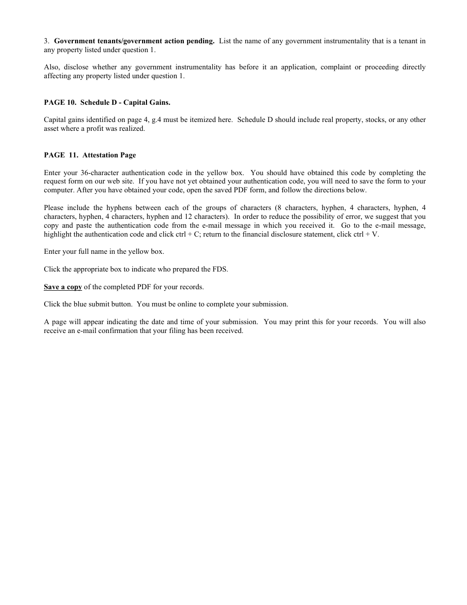 Instructions for Financial Disclosure Statement for Public Employees - New Jersey, Page 6