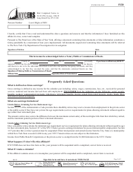 Form F350 Safeguards Information Affidavit - Tier 1 &amp; 2 - New York City, Page 2