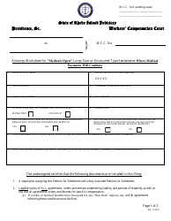 Document preview: Attorney Worksheet for "medicals Open" Lump Sum or Structured-type Settlements Where Medical Payments Will Continue - Rhode Island