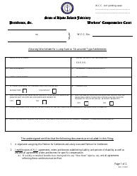 Attorney Worksheet for Lump Sum or Structured-type Settlements - Rhode Island