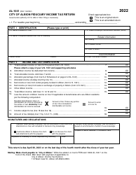Document preview: Form AL-1041 Fiduciary Income Tax Return - City of Albion, Michigan, 2022