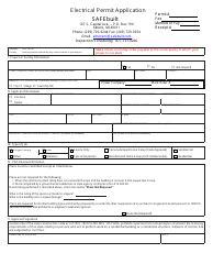 Document preview: Safebuilt Electrical Permit Application - City of Albion, Michigan