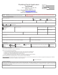 Document preview: Safebuilt Plumbing Permit Application - City of Albion, Michigan
