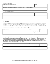 Application for Sign Message Amendment Permit Change of Message, Logo, Color, Etc., Without Change of Structure - City of Albion, Michigan, Page 2