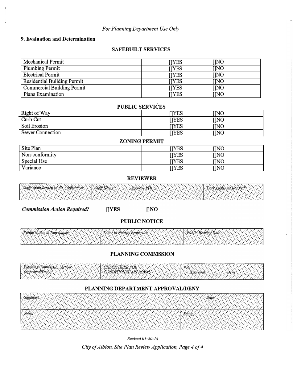 Application for Site Plan Review - Major Projects - City of Albion, Michigan, Page 4