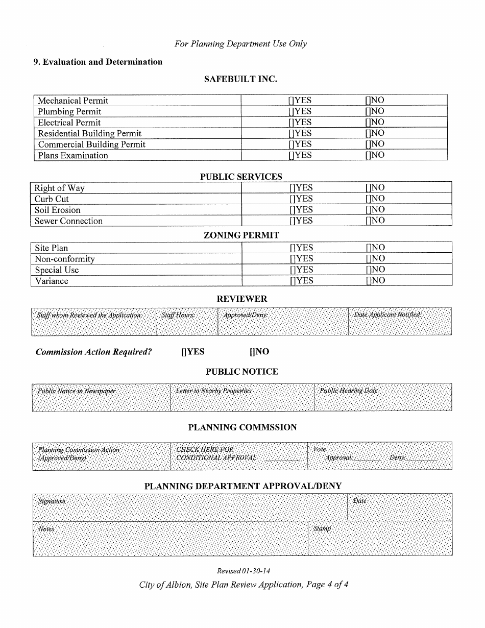Application for Site Plan Review - City of Albion, Michigan, Page 4