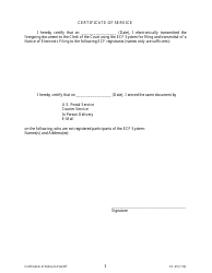 Form CV-25 Certification of Notice to Plaintiff - Oklahoma, Page 3
