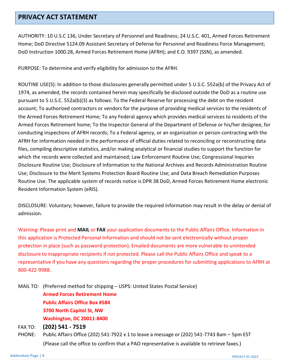 Form APP Application for Admission, Page 16