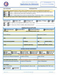 Form APP Application for Admission, Page 3