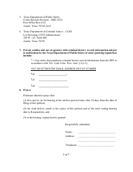 Ex Parte Petition for Expunction - Dallas County, Texas, Page 5