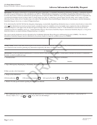 Document preview: ATF Form 3252.12 Adverse Information Suitability Request - Draft
