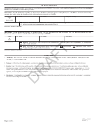 ATF Form 3252.12 Adverse Information Suitability Request - Draft, Page 4