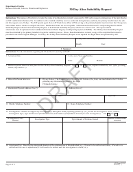 ATF Form 3252.11 30-day Alien Suitability Request - Draft