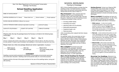 School Seedling Application - New York