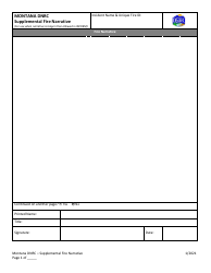 Montana Supplemental Fire Narrative - Fill Out, Sign Online and ...