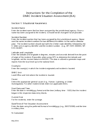 Instructions for Dnrc Incident Situation Assessment - Montana