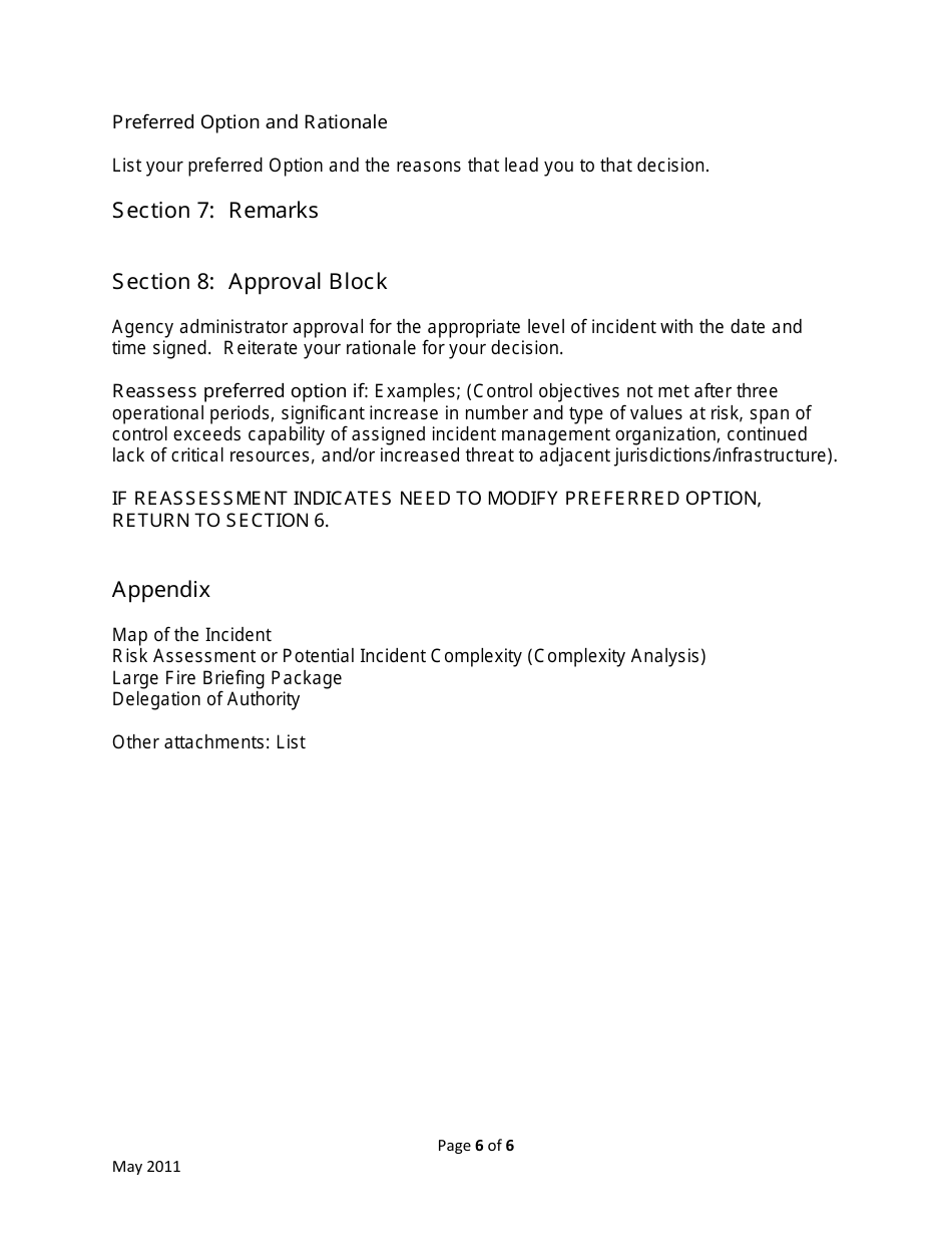 Instructions for Dnrc Incident Situation Assessment - Montana, Page 6