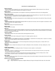Placed in Service Report for Meters (Petroleum Products) - Oregon, Page 2