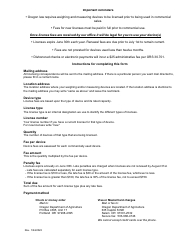Weighing &amp; Measuring Device Application - Oregon, Page 2