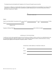 Form BMV3146 Application for Certificate Deposit $30,000.00 in Money or Government Bonds - Ohio, Page 4
