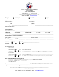 Document preview: Application for Plat Approval - Harris County, Texas