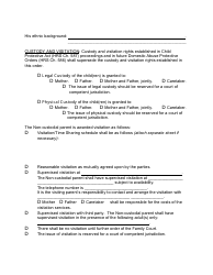 Form 2F-P-458 Order Re: Custody, Visitation, Support After Voluntary Establishment of Paternity - Hawaii, Page 3