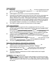 Form 2F-P-458 Order Re: Custody, Visitation, Support After Voluntary Establishment of Paternity - Hawaii, Page 4