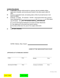 Form 2F-P-458 Order Re: Custody, Visitation, Support After Voluntary Establishment of Paternity - Hawaii, Page 6