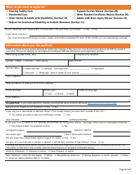 Application for Long Term Care Mainecare - Maine, Page 3