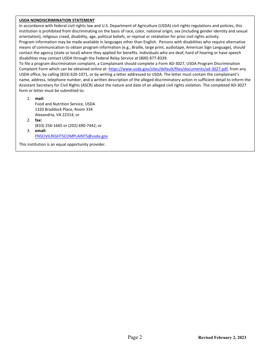 Community College Verification Form - Maine, Page 2