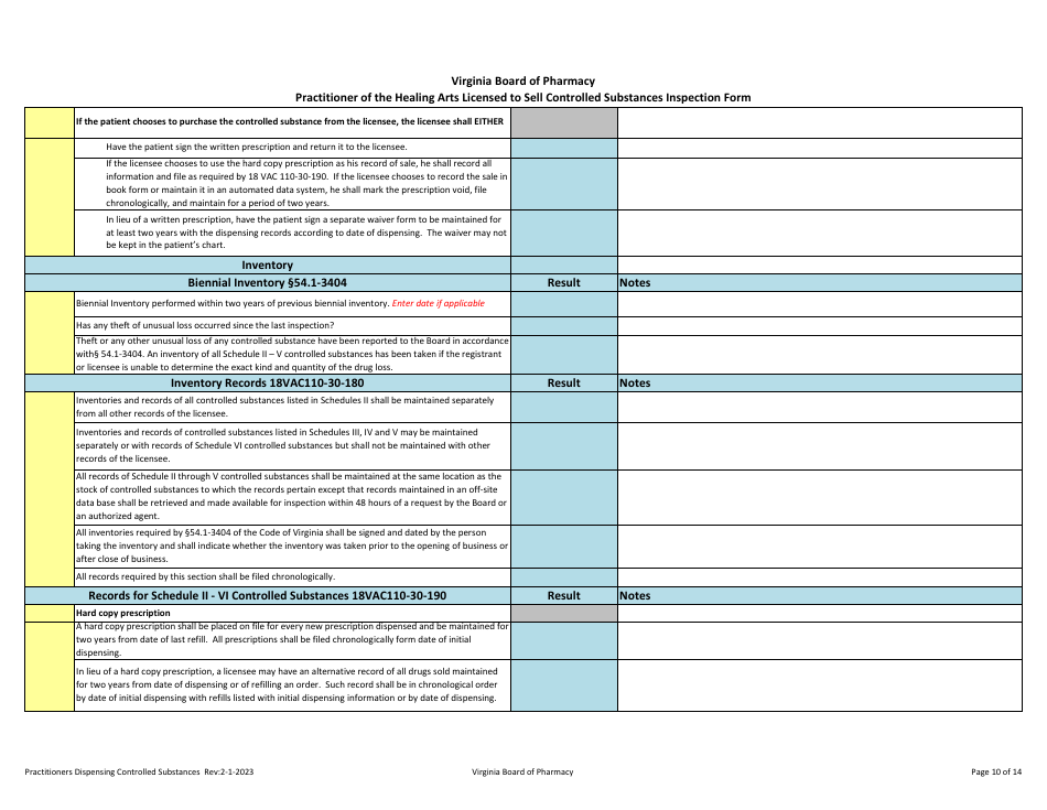 Practitioner of the Healing Arts Selling Controlled Substances - Virginia, Page 10